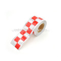 black and white reflective checker tape for clothing